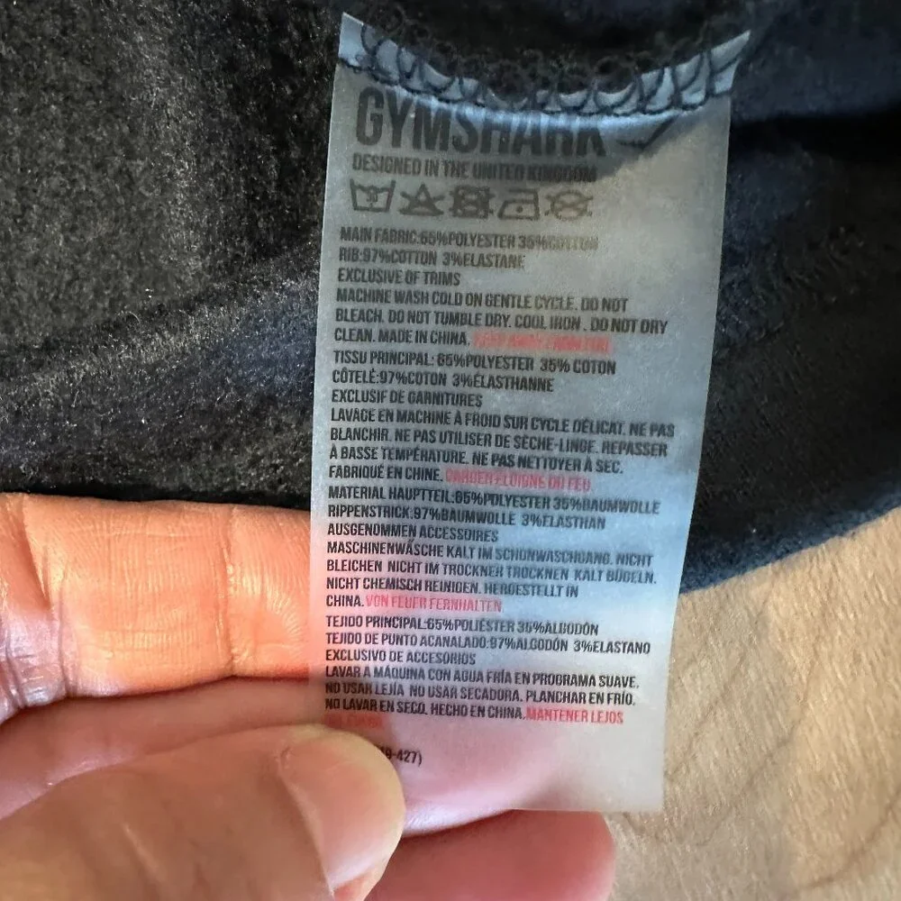 GYMSHARK Legacy Cropped Sweater - Picture 9 of 11